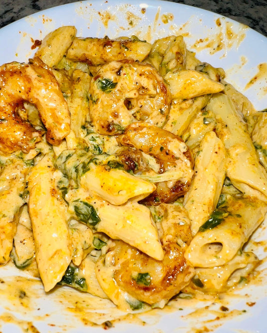 Blackened Cajun Shrimp Pasta