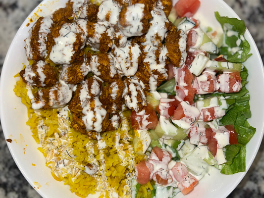 Halal-Cart Style Chicken & Rice Bowl